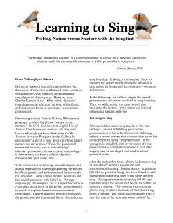 Learning to Sing - Wellesley College