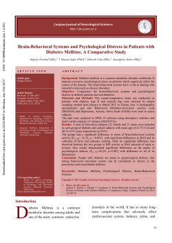 Brain-Behavioral Systems and Psychological Distress in Patients
