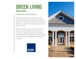 green living - Avalon Communities