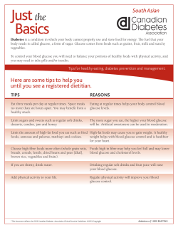 Just the Basics - Canadian Diabetes Guidelines