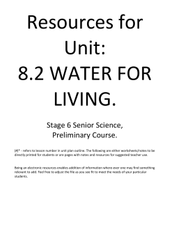 (32) Water Quality and Impacts