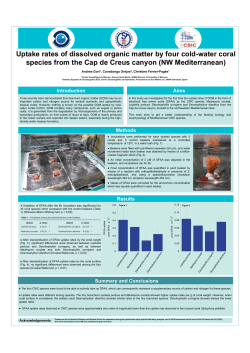 Uptake rates of dissolved organic matter by four cold