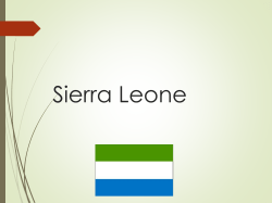 (TRC) and the Special Court for Sierra Leone