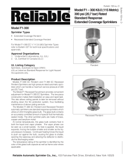 300 psi - Reliable Sprinkler
