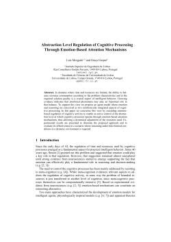 Abstraction Level Regulation of Cognitive Processing Through