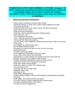 Data used to create the Community Survey Summary