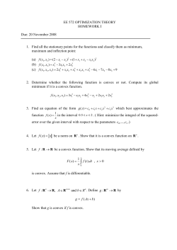 EE 572 OPTIMIZATION THEORY
