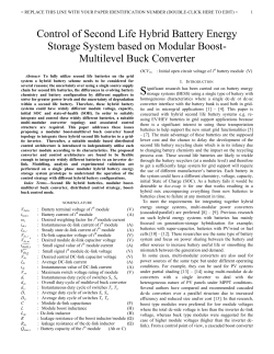 Control of Second Life Hybrid Battery Energy Storage System based