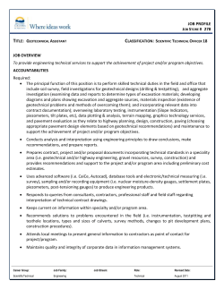 job profile - BC Public Service