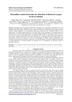 Polyaniline-coated electrodes for detection of dissolved oxygen