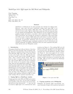 MathType 6.0`s TEX input for MS Word and