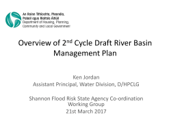 Overview of 2nd Cycle Draft River Basin