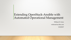 Extending OpenStack-Ansible with Automated Operation Management
