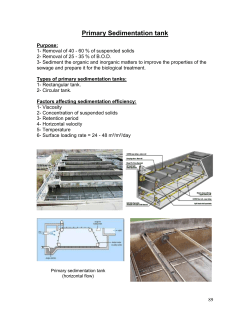 Primary Sedimentation tank