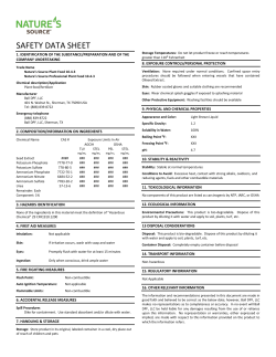 safety data sheet - Nature`s Source Plant Food