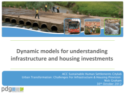 Dynamic models for understanding infrastructure and housing