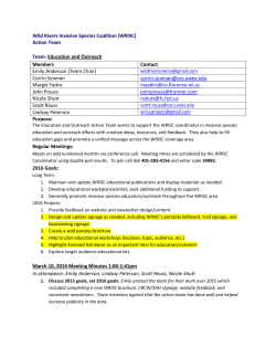 Action Team Team: Education and Outreach Members Contact