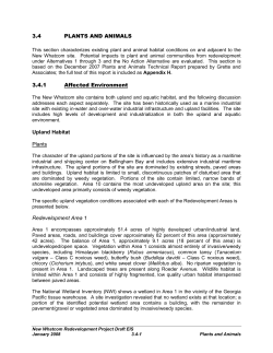 3.4 PLANTS AND ANIMALS 3.4.1 Affected Environment Upland