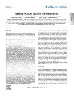 Decoding cell death signals in liver inflammation