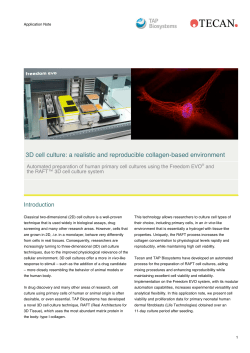3D cell culture: a realistic and reproducible collagen