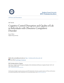 Cognitive Control Disruption and Quality of Life in Individuals with