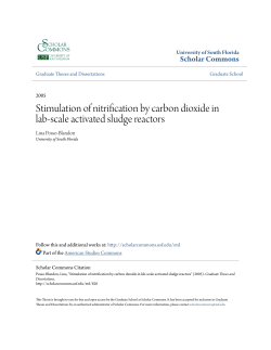 Stimulation of nitrification by carbon dioxide in lab