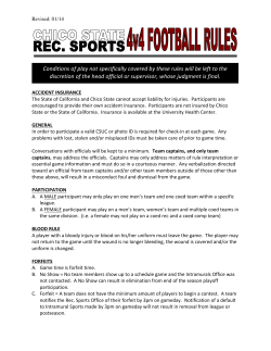 Conditions of play not specifically covered by these rules will be left to
