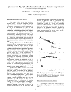 Spin crossover in (Mg,Fe)O: A M&ouml;ssbauer effect study with an