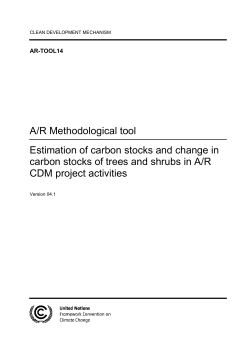 Estimation of carbon stocks and change in carbon stocks of trees