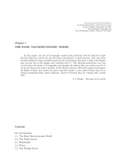 the basic macroeconomic model - Javier Diaz