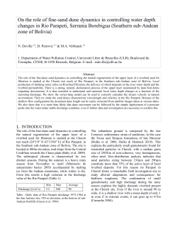 On the role of fine-sand dune dynamics in controlling water depth