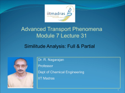 Similitude Analysis