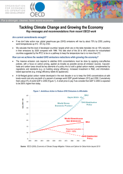 Tackling Climate Change and Growing the Economy