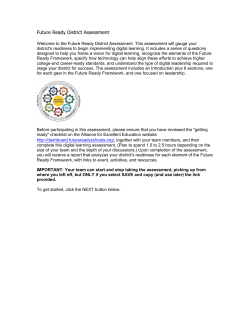 Future Ready District Assessment