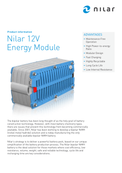 Nilar 12V Energy Module