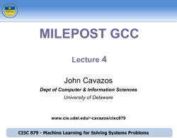 PPT - eecis.udel.edu - University of Delaware