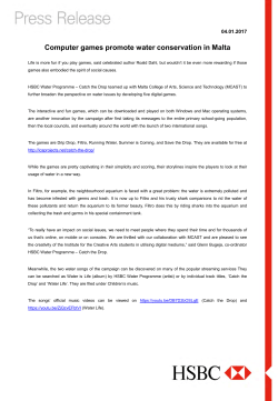 Computer games promote water conservation in Malta