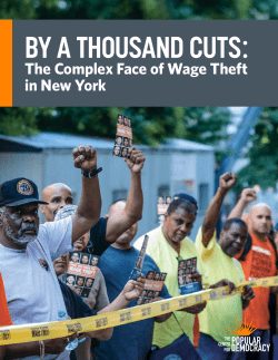 by a thousand cuts - The Center for Popular Democracy