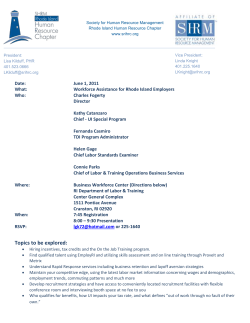 Connie Parks - Rhode Island SHRM