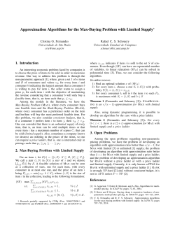 Approximation Algorithms for the Max-Buying Problem