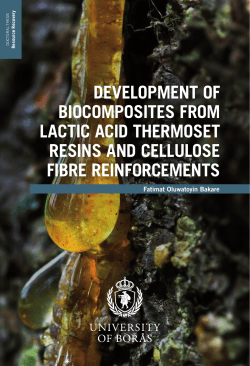 development of biocomposites from lactic acid