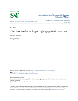 Effects of cold-forming on light-gage steel members