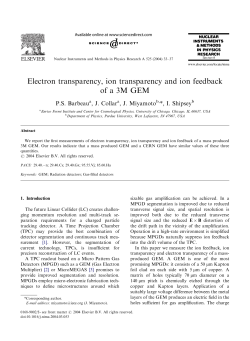 Electron transparency, ion transparency and ion feedback of a 3M