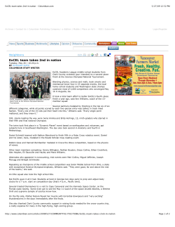 ExCEL team takes 2nd in nation - Columbian.com