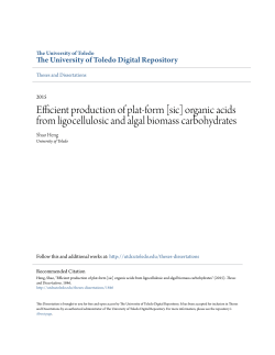 Efficient production of plat-form [sic] organic acids from ligocellulosic