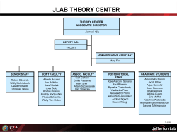 Theory Center Org Chart