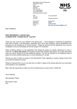 terms2. doc - NHS Scotland Recruitment