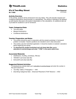 Activity overview - TI Education