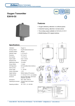 Oxygen Transmitter E2618-O2