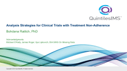 Estimands and Missing Data Strategies